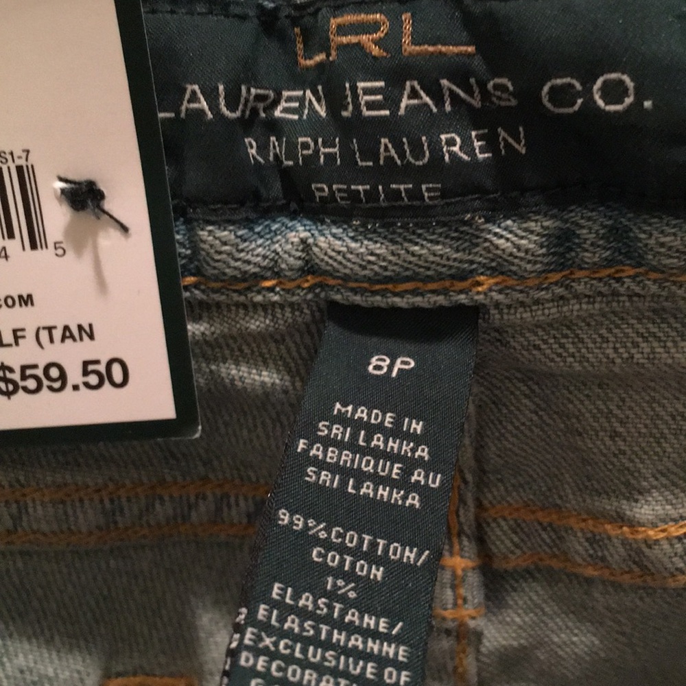 NWT Ralph Lauren Classic Midcalf Jeans - Picture 2 of 5